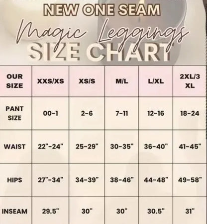 Winter Warm Translucent Leggings Compression Band & One Seam Option